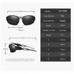 Unisex Anti-UV 400 HD Polarized Sunglasses Men Women Colorful Fishing Cycling Windproof Glasses Youth Outdoor Sports Eyeglasses