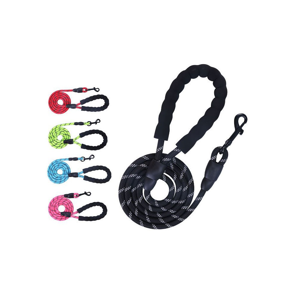 Slip Leads for Dogs, 5-10 FT Heavy Duty Dog Leash with Padded Handle, Strong Rope No Pull Pet Training Leash