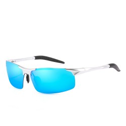 Aluminium Magnesium HD Polarized Anti UV400 Men Fishing Sunglasses Sports Special-shaped Glasses Dust-Proof Colorful Eyewear