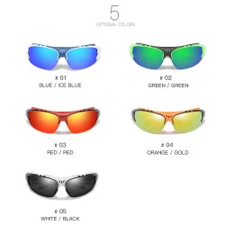 Unisex Anti-UV 400 HD Polarized Sunglasses Men Women Colorful Fishing Cycling Windproof Glasses Youth Outdoor Sports Eyeglasses